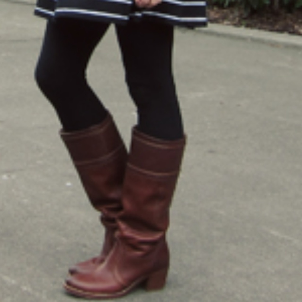 Frye Cognac Heeled Boots - Picture 4 of 4